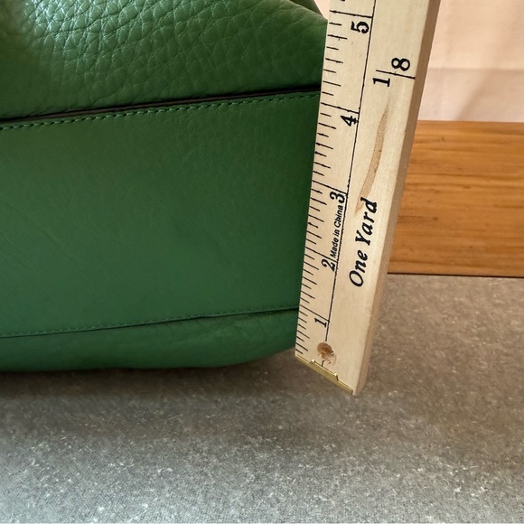 Coach Julia Op Art Perry Leather Tote Rare Green Colorway Authentic Large EUC - Picture 15 of 16